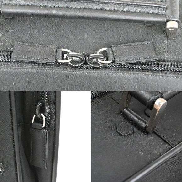 PRADA Logo Tessuto 2Way Business Shoulder Hnad Bag Nylon Leather Black 83KA991 - Picture 10 of 16